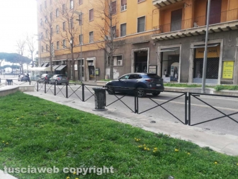Viterbo - Transenne a piazza della Repubblica
