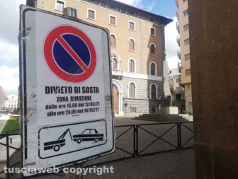 Viterbo - Transenne a piazza della Repubblica