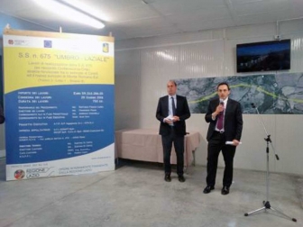 Trasversale Orte-Civitavecchia, il sopralluogo di Zingaretti e Armani