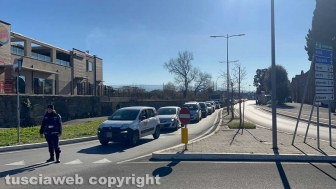Viterbo - Trattori bloccano la Cassia nord