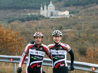 Tre pompieri in bici da Roma a San Giovanni Rotondo