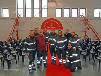 Tre pompieri in bici da Roma a San Giovanni Rotondo