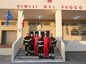 Tre pompieri in bici da Roma a San Giovanni Rotondo