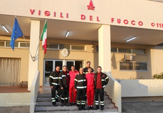 Tre pompieri in bici da Roma a San Giovanni Rotondo