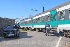 Treno contro auto