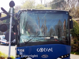 Soriano nel Cimino - Scontro pullman-treno