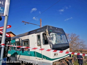 Soriano nel Cimino - Scontro pullman-treno