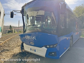 Soriano nel Cimino - Scontro pullman-treno