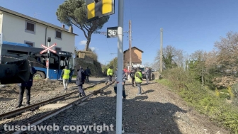 Soriano nel Cimino - Scontro pullman-treno