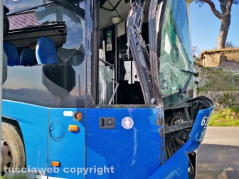 Soriano nel Cimino - Scontro pullman-treno