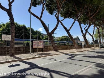 Viterbo - Treno deraglia alla stazione di Porta Fiorentina