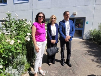 Tribunale - Visita al Giardino della solidarietà - al centro il capo ispettori del ministero ed ex presidente Maria Rosaria Covelli