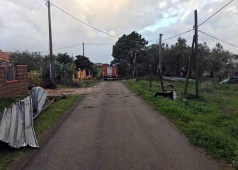 Tromba d'aria a Pescia Romana