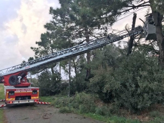 Tromba d'aria a Pescia Romana