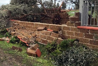 Tromba d'aria a Pescia Romana