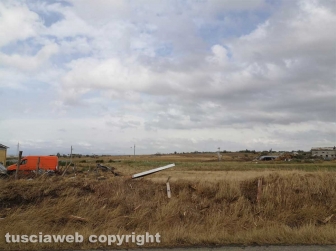 Maltempo - Tromba d'aria nella zona nord di Viterbo