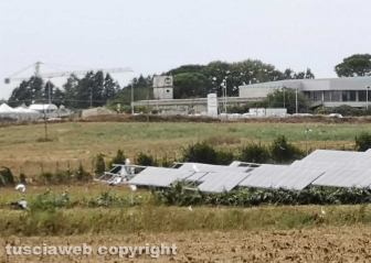 Maltempo - Tromba d'aria nella zona nord di Viterbo