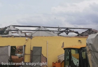 Maltempo - Tromba d'aria nella zona nord di Viterbo