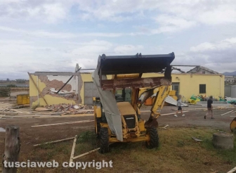 Maltempo - Tromba d'aria nella zona nord di Viterbo