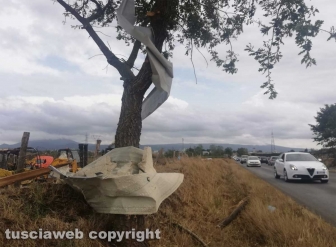 Maltempo - Tromba d'aria nella zona nord di Viterbo