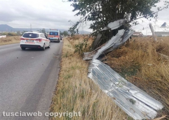 Maltempo - Tromba d'aria nella zona nord di Viterbo