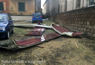 Maltempo, tromba d'aria e temporali sulla Tuscia