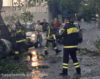 Maltempo, tromba d'aria e temporali sulla Tuscia