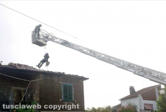 Maltempo, tromba d'aria e temporali sulla Tuscia