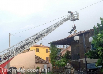 Maltempo, tromba d'aria e temporali sulla Tuscia