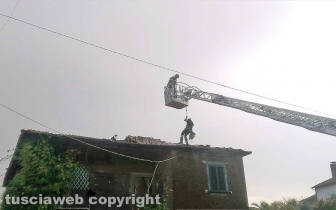 Maltempo, tromba d'aria e temporali sulla Tuscia