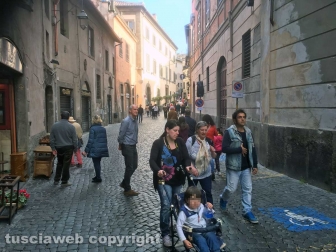 Turisti in città a Pasquetta