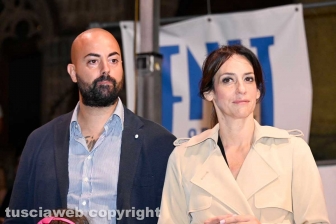 Santa Rosa - Cena dei facchini in piazza - Il presidente della Viterbese Paolo Salaris