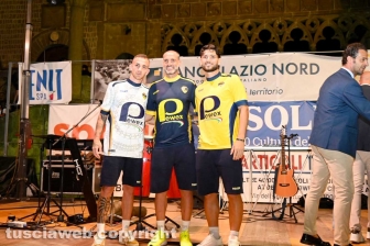 Santa Rosa - Cena dei facchini in piazza - I giocatori della Viterbese
