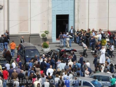 Il funerale di Gianluca Marziali