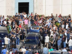 Il funerale di Gianluca Marziali
