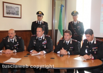 Rapina alla Carivit di Bassano Romano - La conferenza stampa dei carabinieri