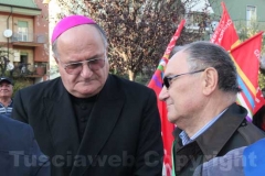 164-Il vescovo di  Civita alla manifestazione sindacale per il distretto ceramico