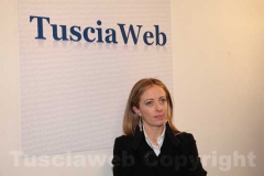 186-L\'ex ministro Giorgia Meloni nella redazione di Tusciaweb