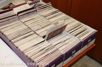 L'ufficio passaporti della questura di Viterbo