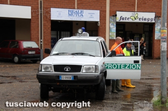 Viterbo allagata - Un lago sulla tangenziale