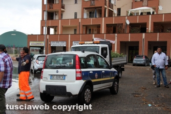 Viterbo allagata - Un lago sulla tangenziale