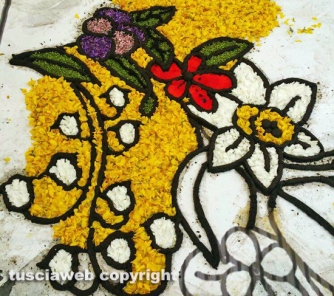 Processione Corpus Domini - Un tappeto di fiori ricopre Bolsena