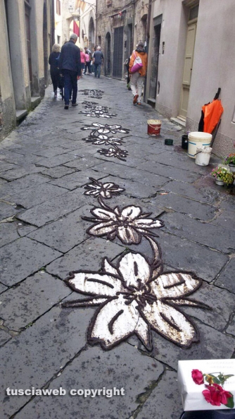 Processione Corpus Domini - Un tappeto di fiori ricopre Bolsena