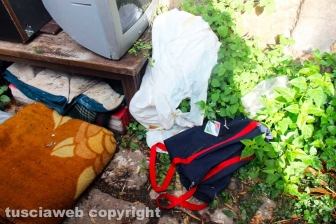 Una discarica in centro