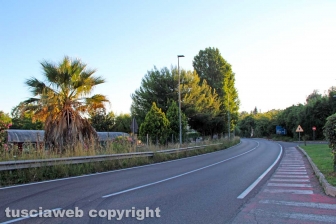 Una discarica in strada Bagni