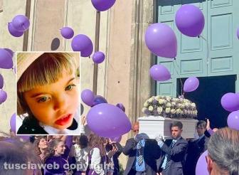 Ronciglione - Il funerale nella piccola Cecilia