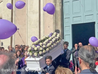 Ronciglione - Il funerale nella piccola Cecilia