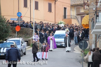Castel Sant\'Elia - Una folla immensa ai funerali di Luca Graziosi