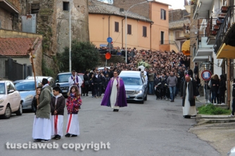 Castel Sant\'Elia - Una folla immensa ai funerali di Luca Graziosi