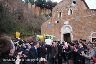 Castel Sant\'Elia - Una folla immensa ai funerali di Luca Graziosi